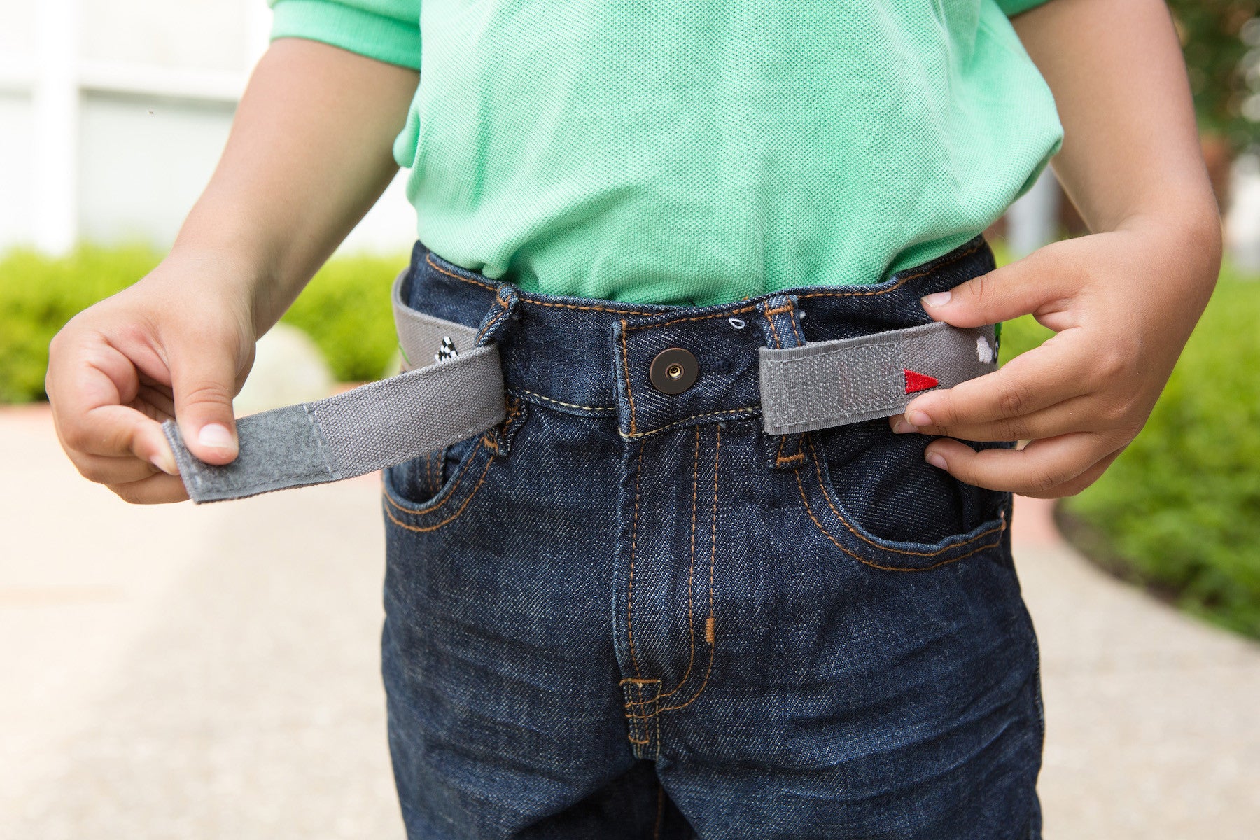 Kids wearing Myself Belts